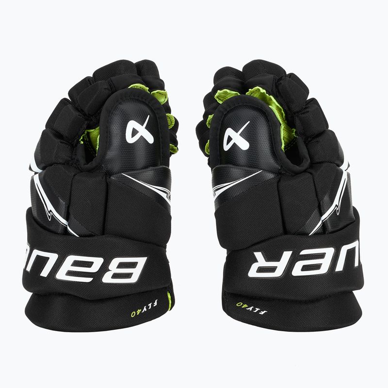 Children's hockey gloves Bauer Vapor Fly40 Jr black/white 4