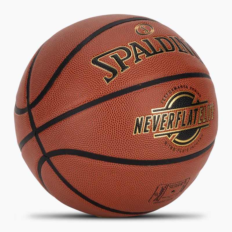 Spalding NeverFlat Elite basketball 76573Z size 7 2
