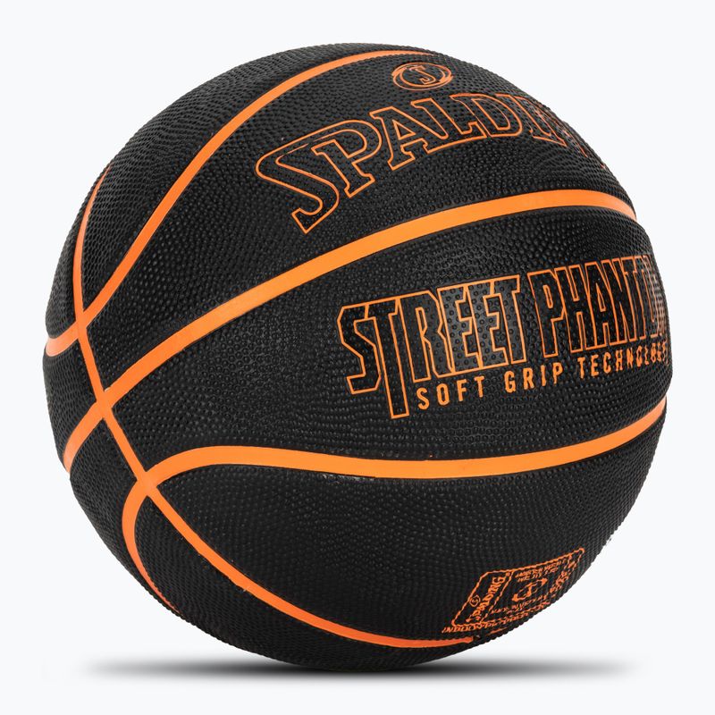 Spalding Phantom basketball black/orange size 6 2