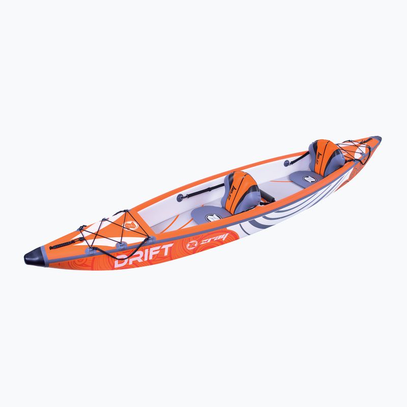 ZRAY Drift 14'0" white/orange 2-person inflatable kayak 3