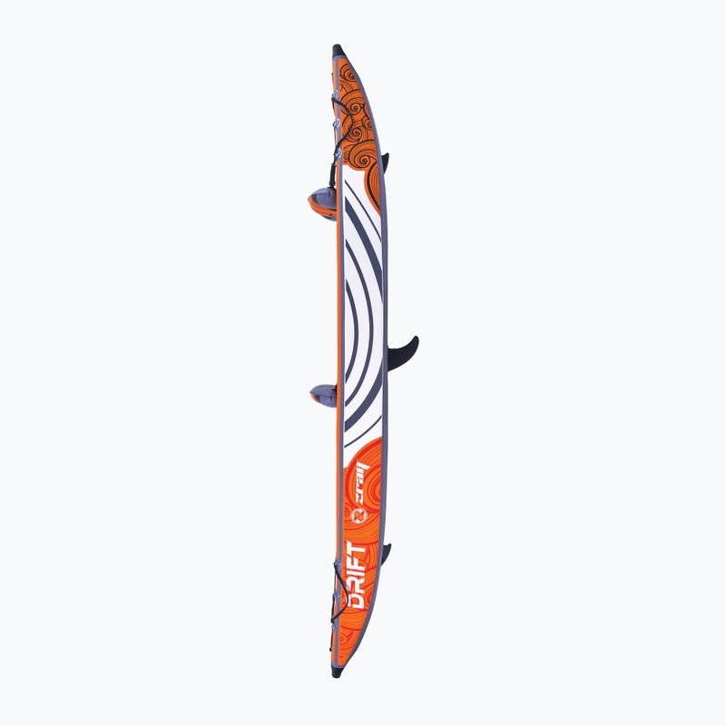 ZRAY Drift 14'0" white/orange 2-person inflatable kayak 5