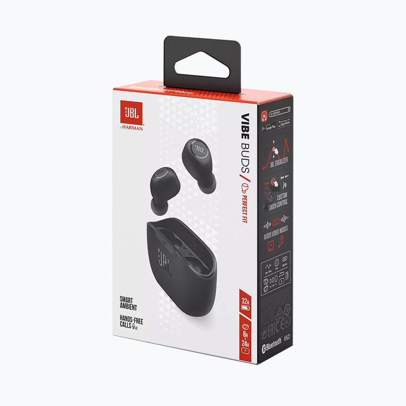JBL Vibe 100 wireless headphones Black 9