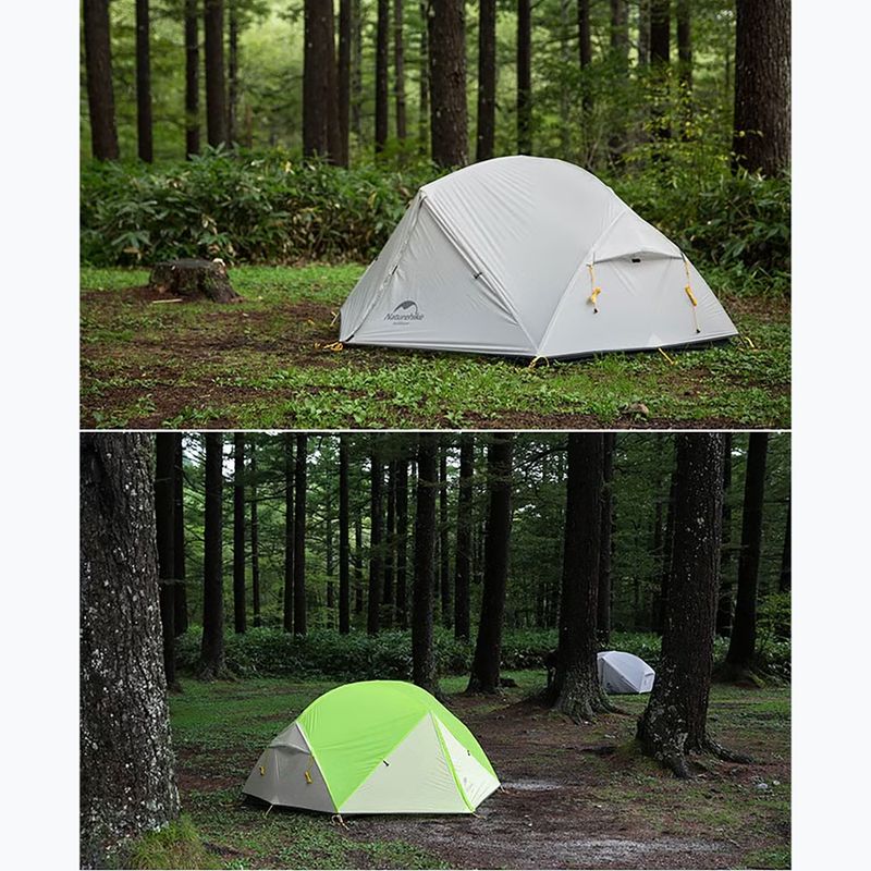 2-person trekking tent Naturehike Mongar 2 light grey/dark green 6