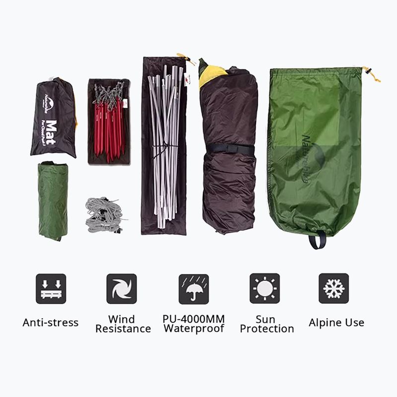 2-person trekking tent Naturehike Cloud Peak 2 20D green 3