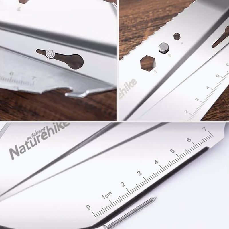 Multifunctional entrenching tool Naturehike NH20GJ001 silver 2