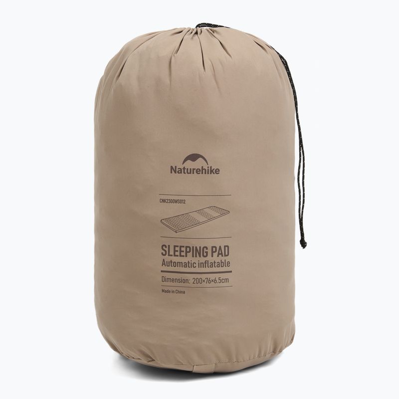 Self-inflating mat Naturehike Featherbone Single Large Wide brown 8