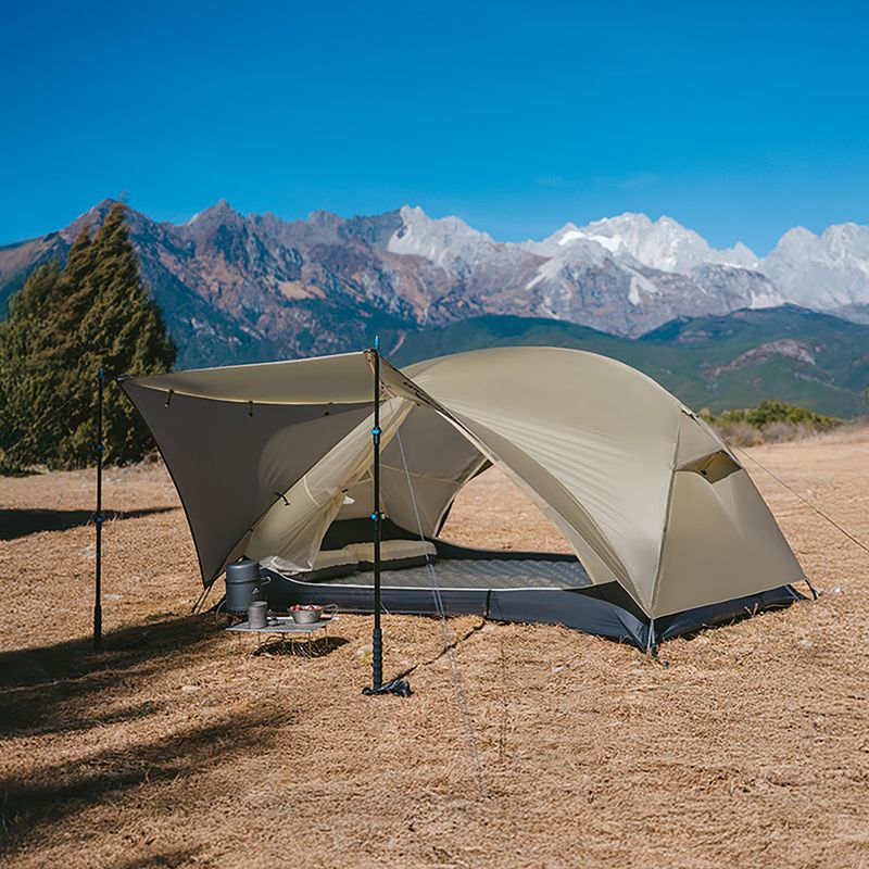 1-person trekking tent Naturehike Mongar UL1 15D moon rock sand 10