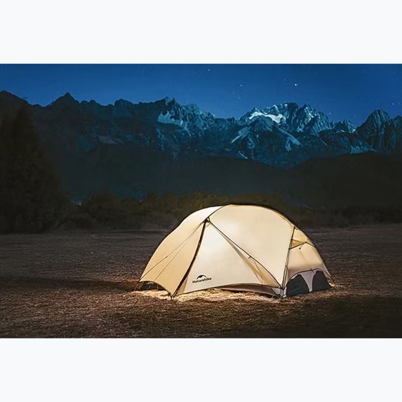 2-person trekking tent Naturehike Mongar UL 2 15D moon rock gray 3
