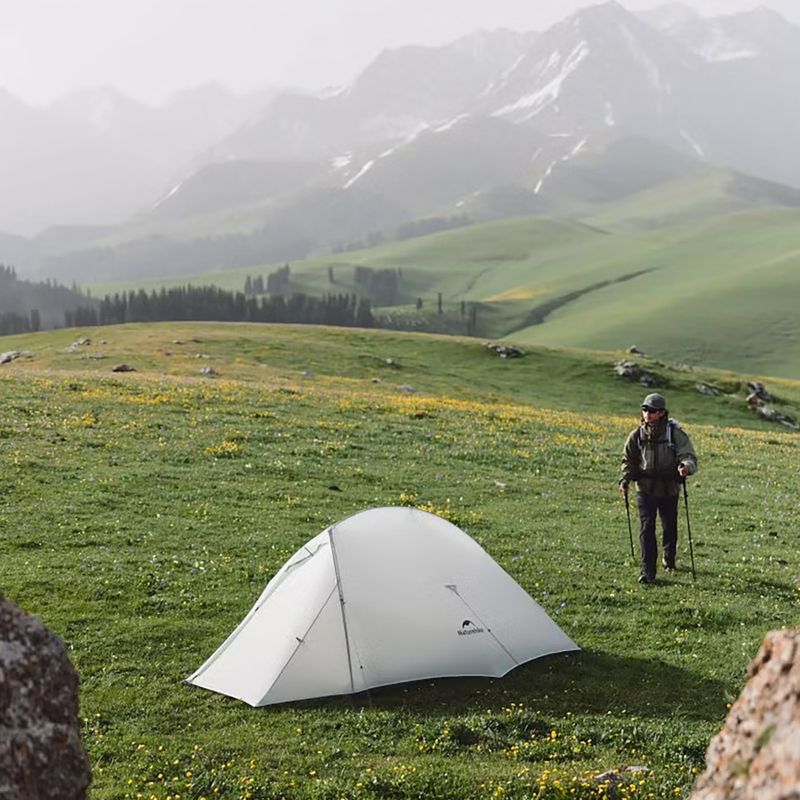 2-person trekking tent Naturehike Mongar UL 2 15D moon rock gray 4