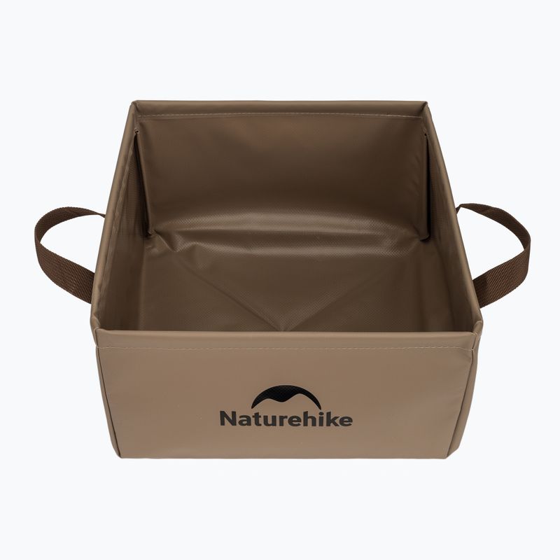 Travel sink Naturehike Składany Square Bucket 13 light brown 2