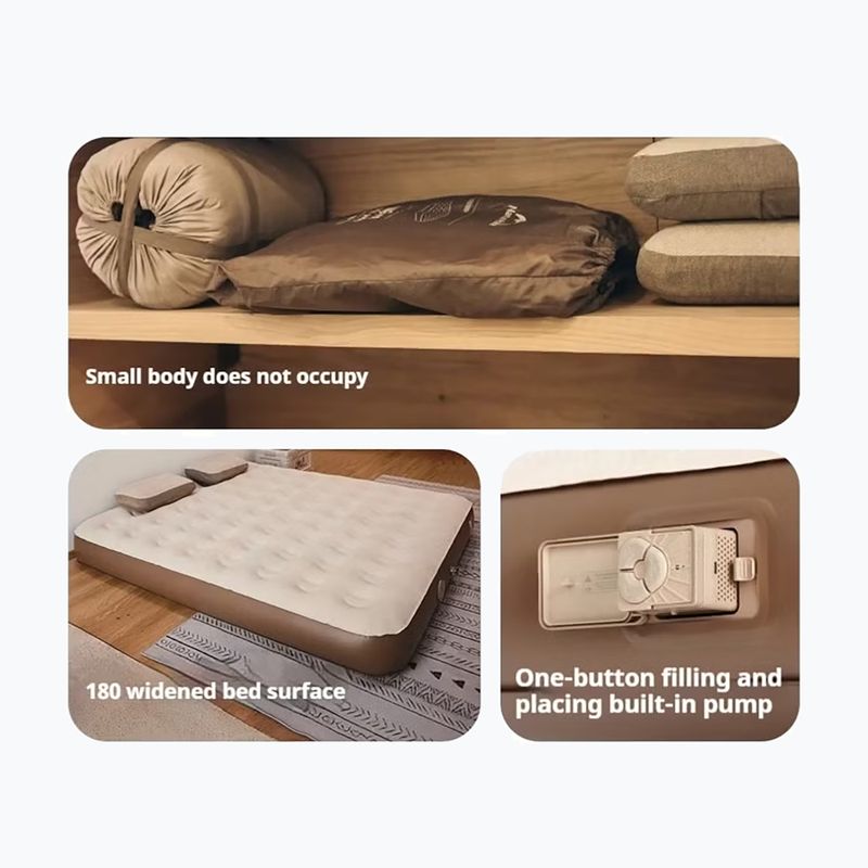 Inflatable mattress Naturehike Chenjing Single brown 4