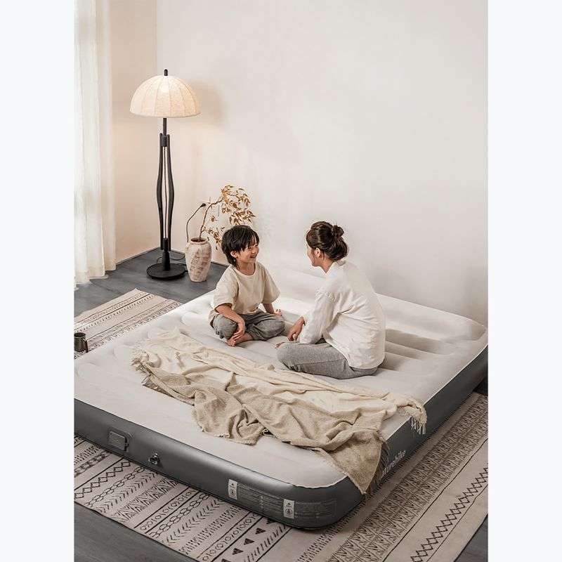 Inflatable mattress Naturehike Chenjing with Pillow Double grey 9