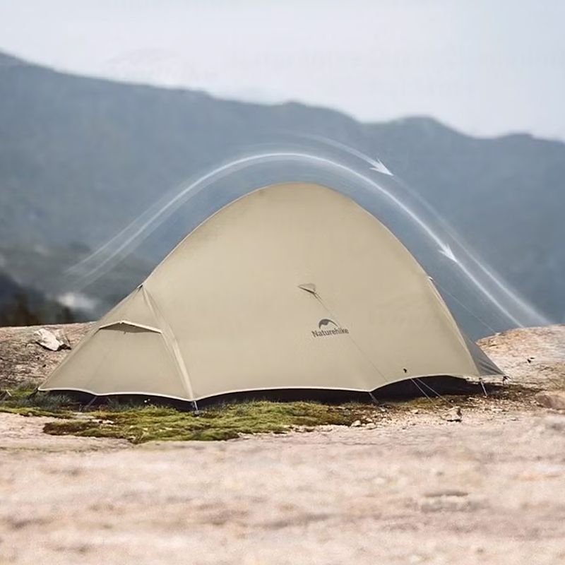 1-person trekking tent Naturehike Cloud Up 1 Pro 200 moon rock sand 2
