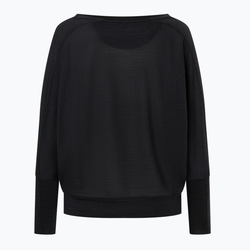 Women's longsleeve super.natural Kula Top jet black 3