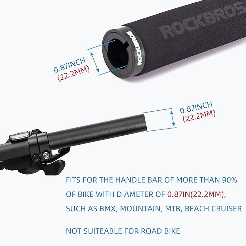 Handlebar grips Rockbros BT1001 Handlebar Grips black 4
