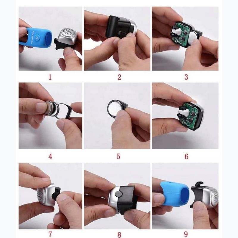 Bike bell Rockbros CB1709BK Electric Bell black 4