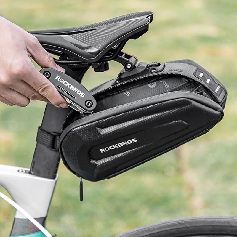 Bike underseat bag Rockbros B69 Bike Saddle Bag black 6