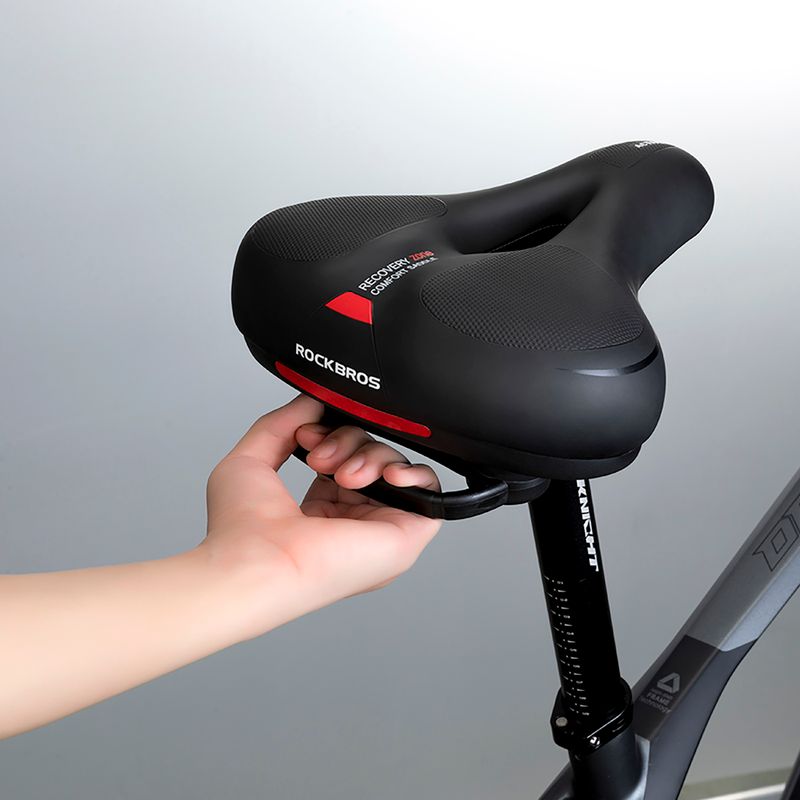 Bike saddle Rockbros AQ-6090 black/yellow 5