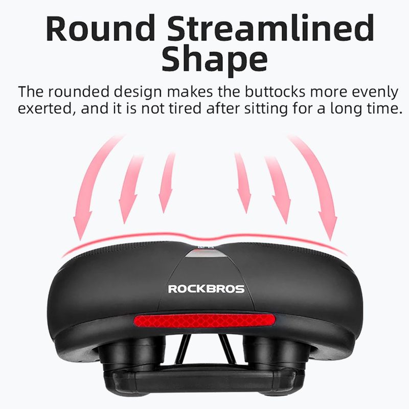 Bike saddle Rockbros AQ-6090 black/red 2