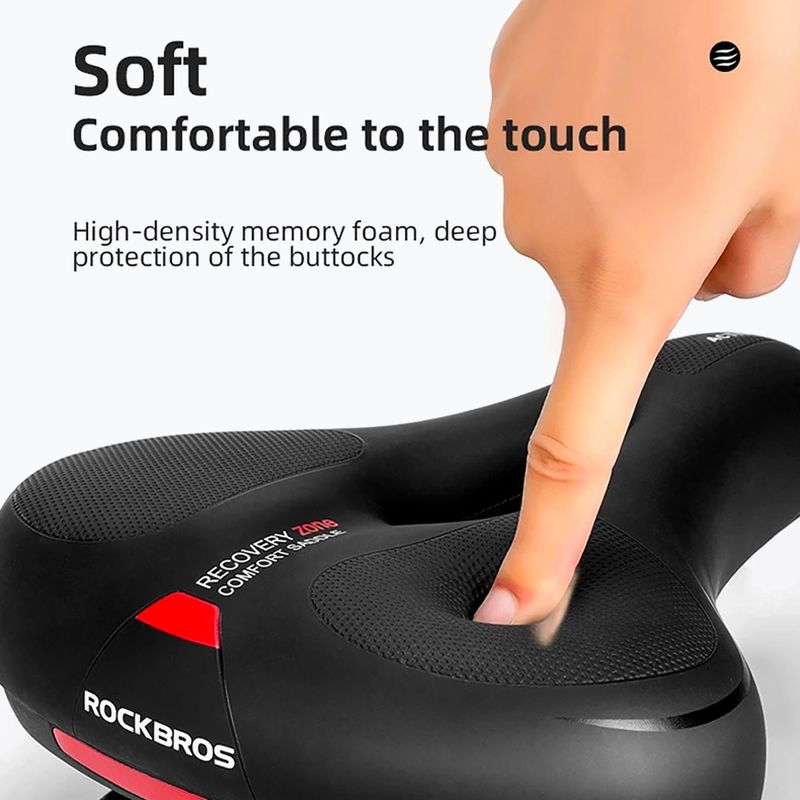 Bike saddle Rockbros AQ-6090 black/red 3