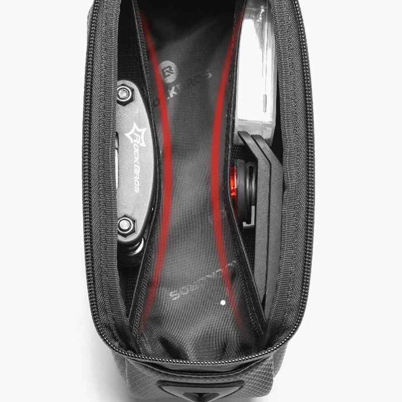 Bike frame bag Rockbros B68 Bike Tube Bag 1.7L black 4