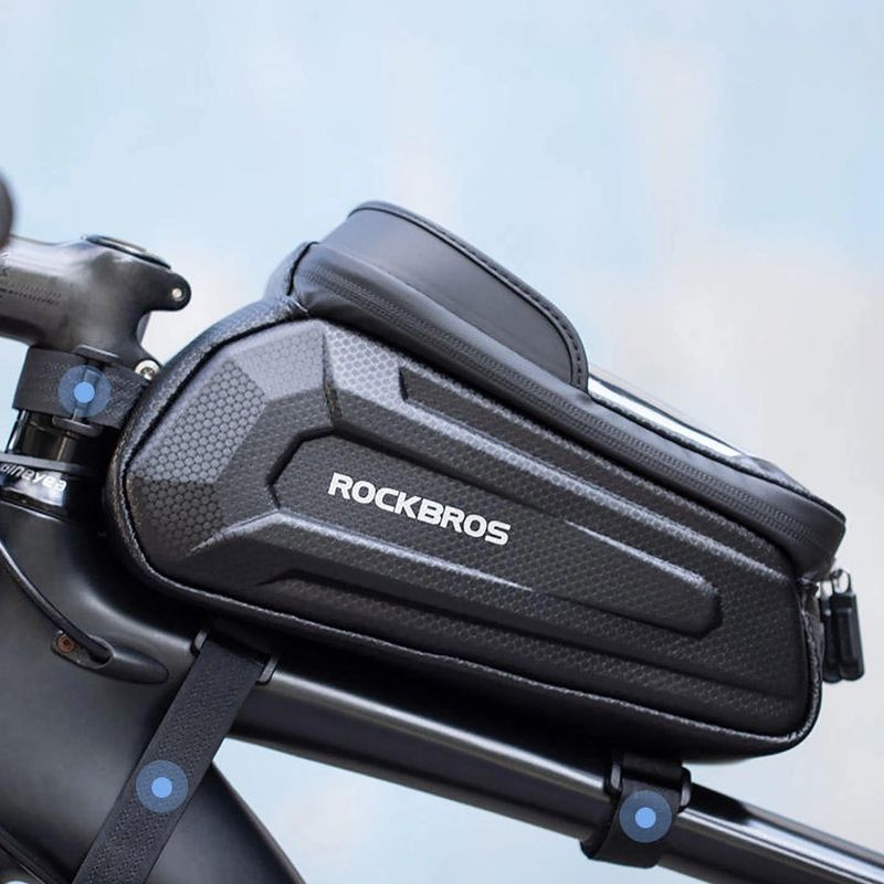 Bike frame bag Rockbros B68 Bike Tube Bag 1.7L black 6