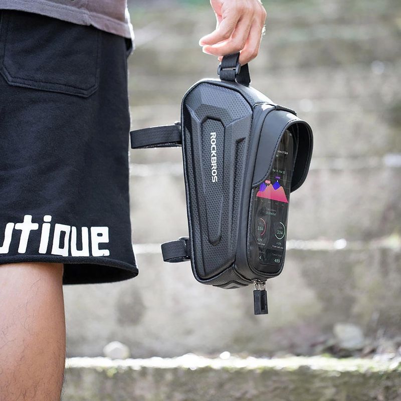 Bike frame bag Rockbros B68 Bike Tube Bag 1.7L black 7