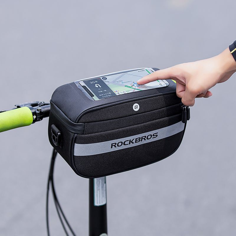 Handlebar bag Rockbros B27 Bike Front Bag black 8