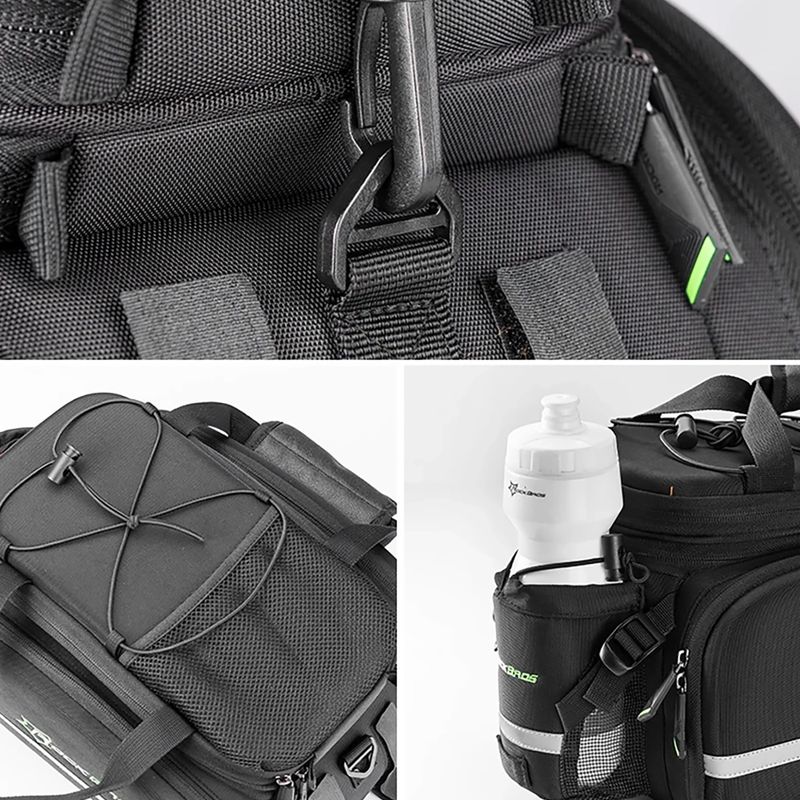 Bike trunk bag Rockbros A6-03BK Bicycle Pannier Bag black 3