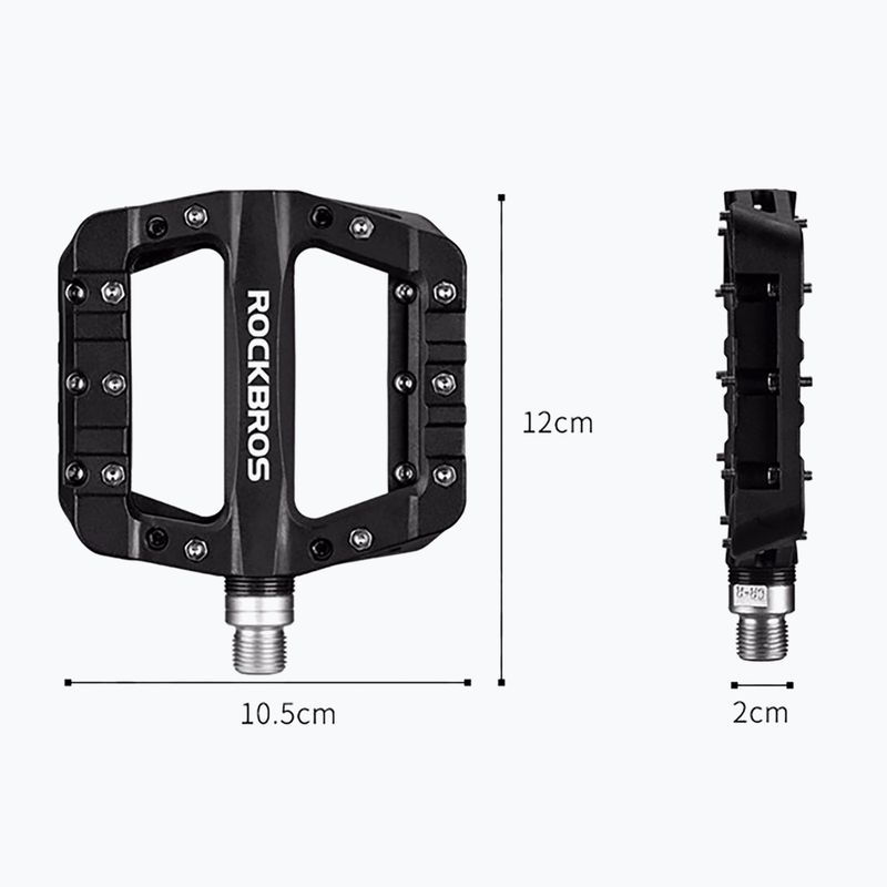 Bike pedals Rockbros 2017-12C black 8