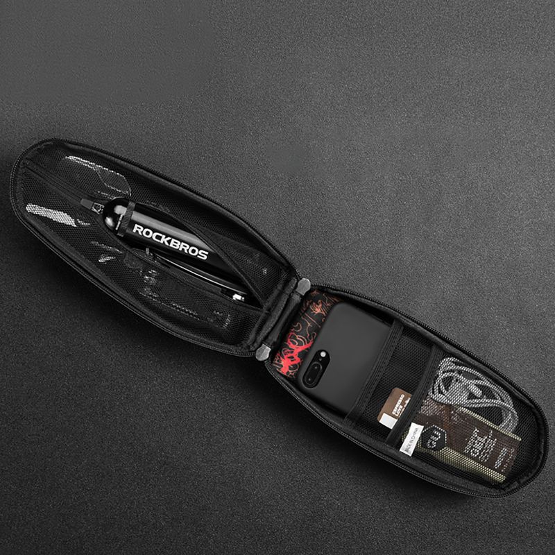 Bike frame bag Rockbros B61 Bike Tube Bag L black 3