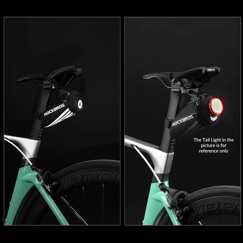Bike underseat bag Rockbros C28BK Bike Saddle Bag black 5