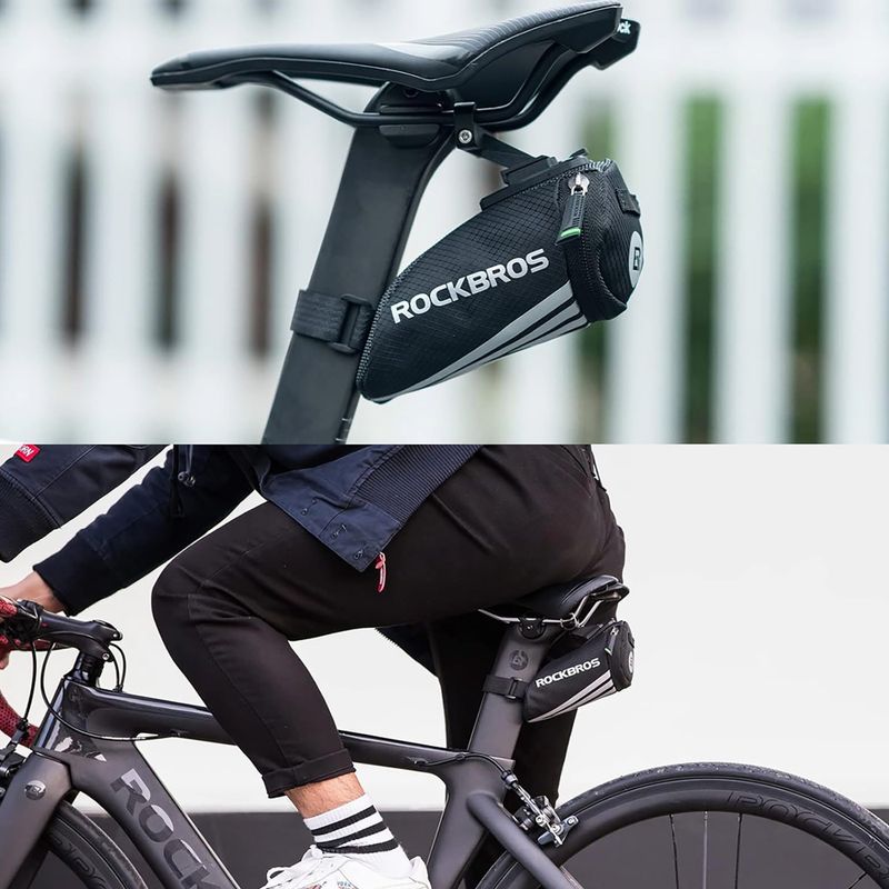 Bike underseat bag Rockbros C28BK Bike Saddle Bag black 6