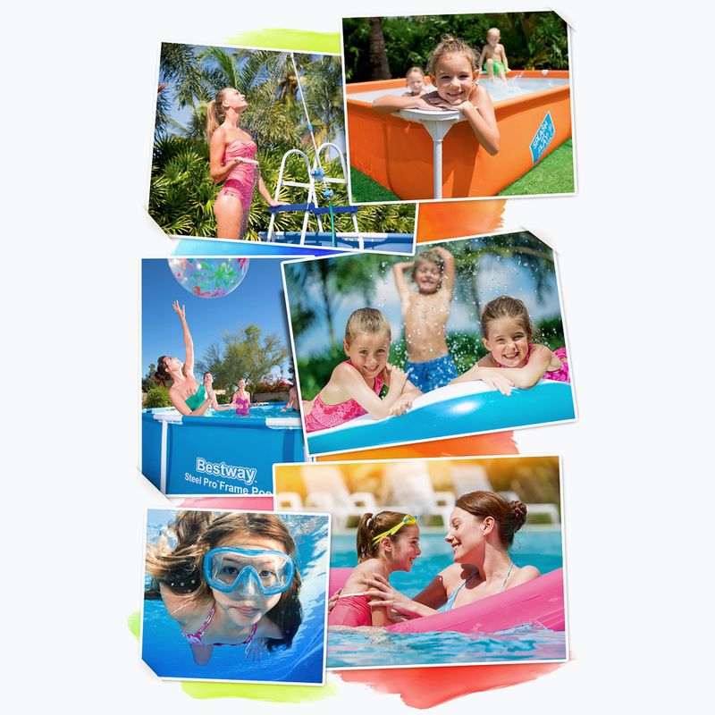 Bestway Power Steel Swim Vista Series Oval Pool Set 427x250 cm grey 12