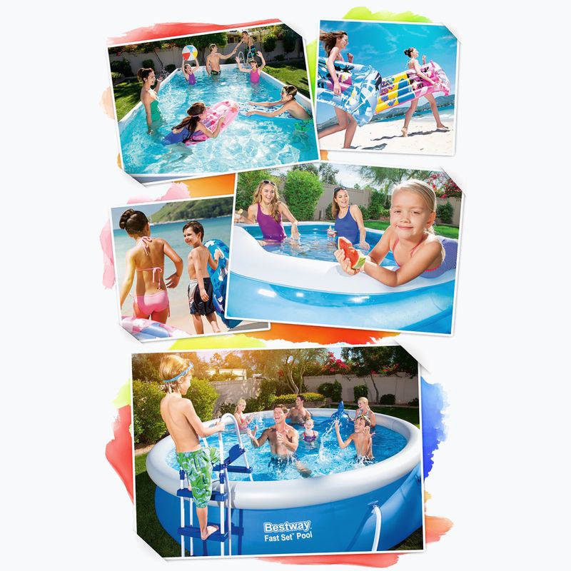 Bestway Power Steel Swim Vista Series Oval Pool Set 427x250 cm grey 13