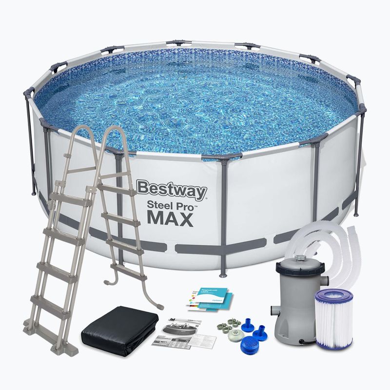 Bestway Steel Pro Max Pool Set 396 x 122 cm grey