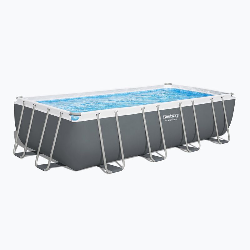 Bestway Power Steel Rectangular Pool Set 56465N 549 x 274 cm dark grey 2