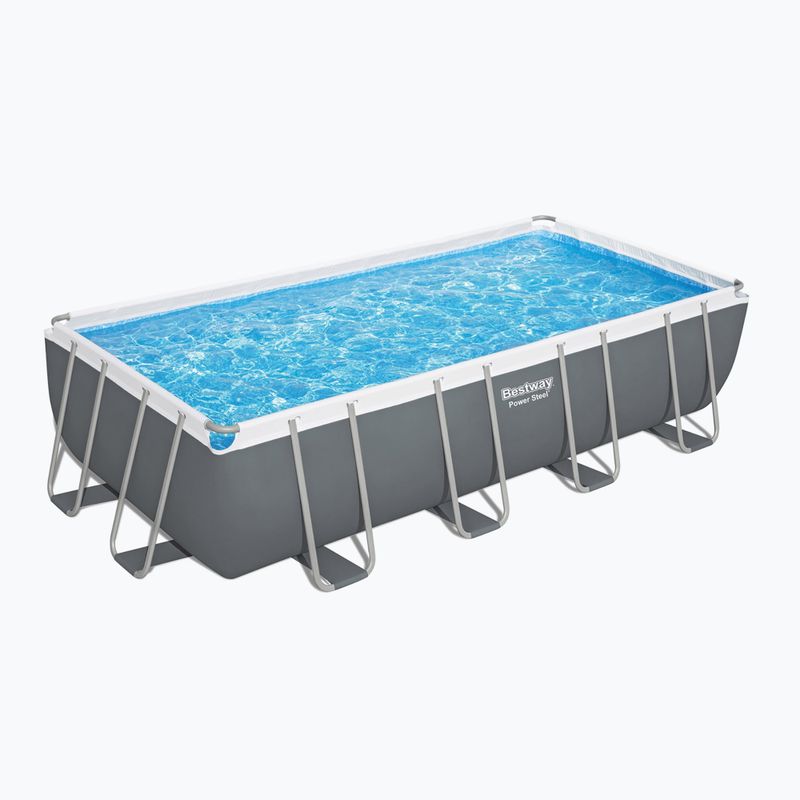 Bestway Power Steel Rectangular Pool Set 56465N 549 x 274 cm dark grey 3