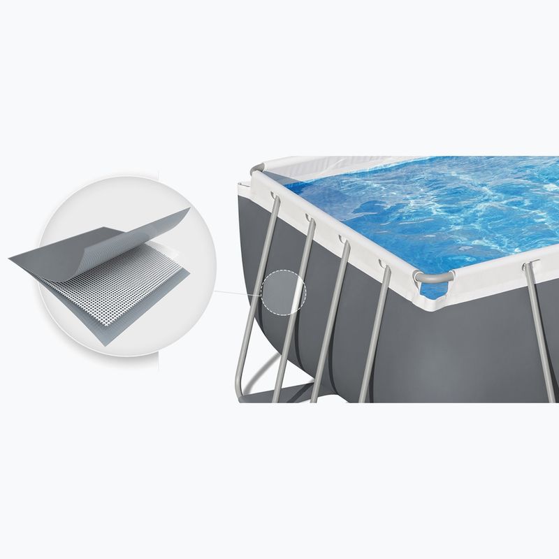 Bestway Power Steel Rectangular Pool Set 56465N 549 x 274 cm dark grey 4