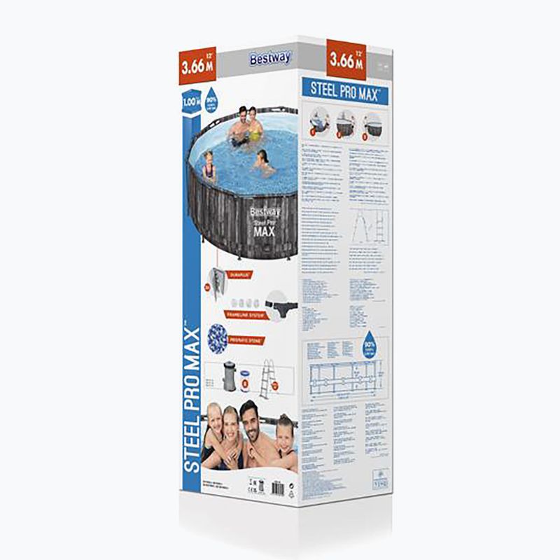 Bestway 366 cm Steel Pro Max 5614X rack-mounted swimming pool 2