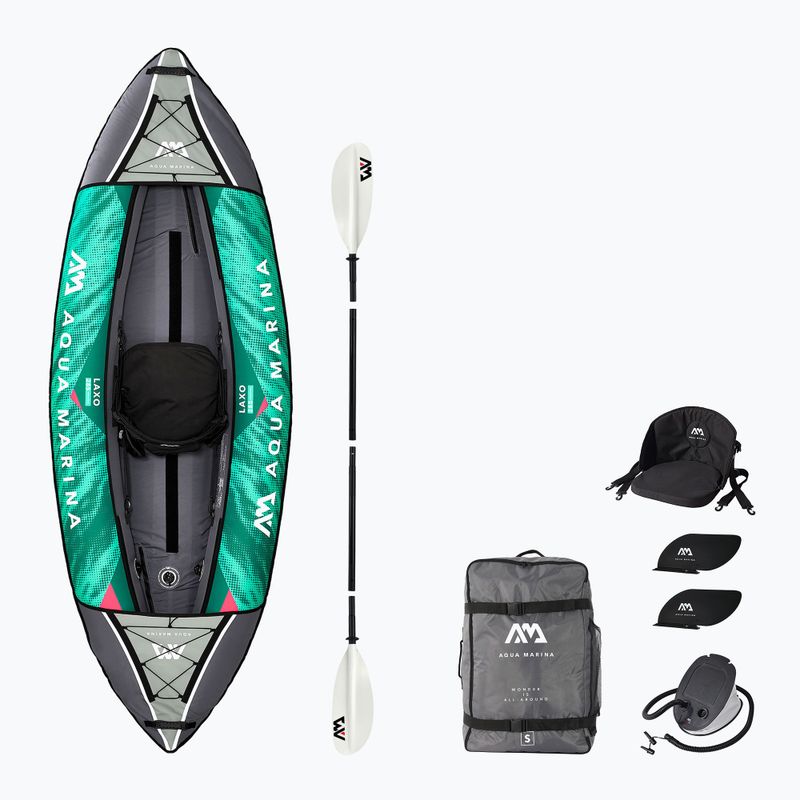 Aqua Marina Recreational Kayak green Laxo-285 1-person 9'4″ inflatable kayak