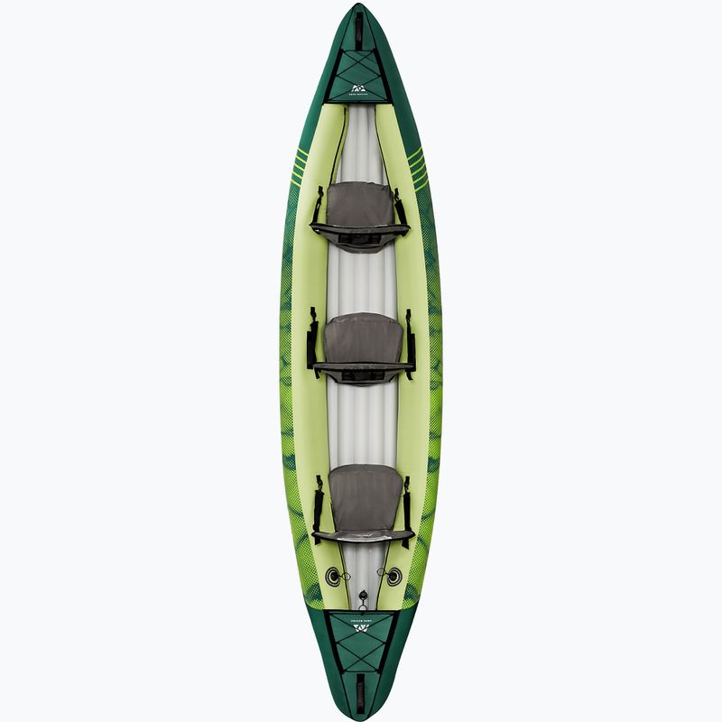 Aqua Marina Recreational Canoe green Ripple-370 3-person inflatable 12'2" kayak 2