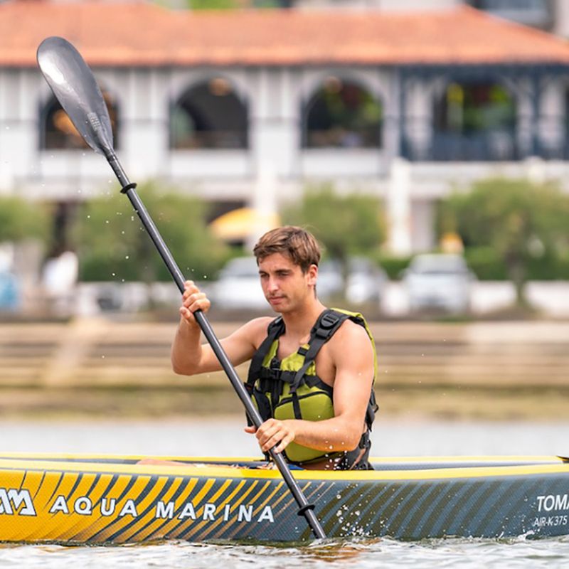Aqua Marina Tomahawk grey Air-K 375 high-pressure inflatable 1-person 12'4″ kayak 11