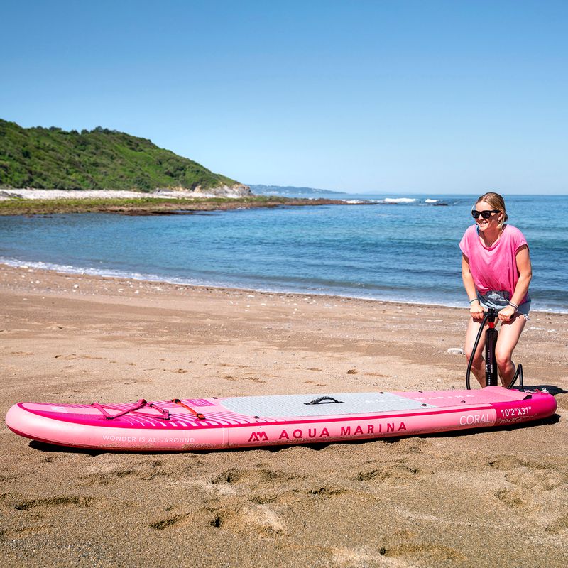 Aqua Marina Coral 10'2" pink SUP board BT-23COPR 13