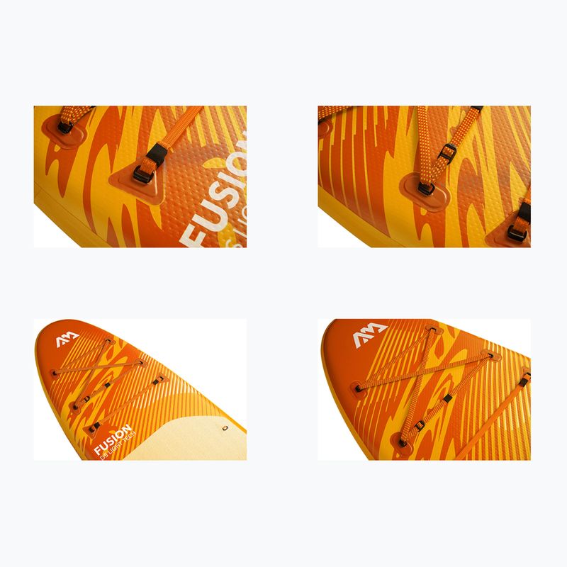 Inflatable SUP board set Aqua Marina Fusion 10'10" with el. Pump before sunset 5