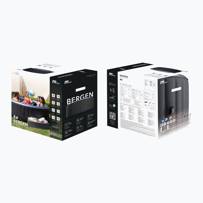 Hydromassage pool 6-person MSpa Comfort Bergen grey anthracite 13