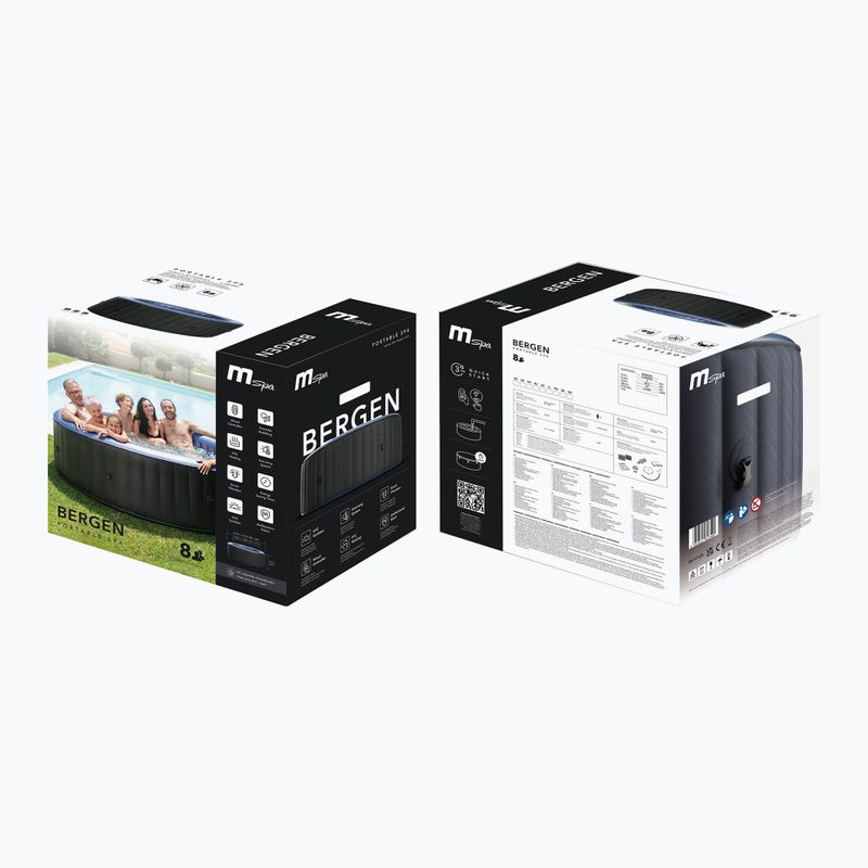 Hydromassage pool 8-person MSpa Comfort Bergen grey anthracite 13