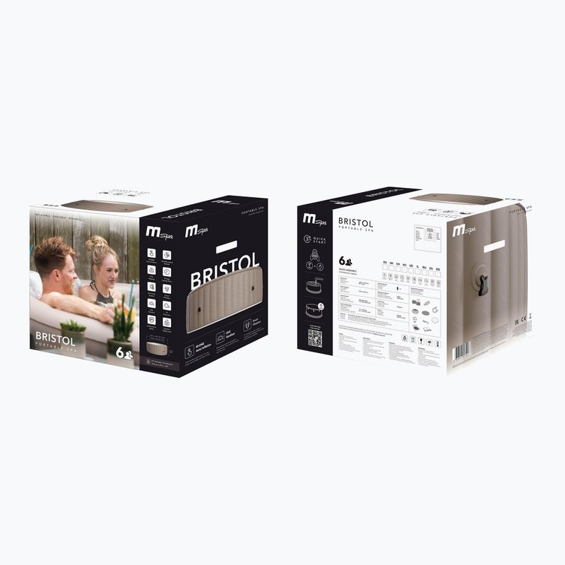 MSpa Urban Bristol mocha 6-person Hydromassage pool 18