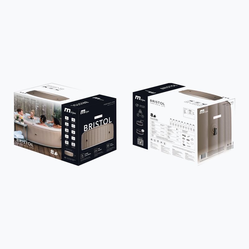 Hydromassage pool 8-person MSpa Urban Bristol Max mocha 18