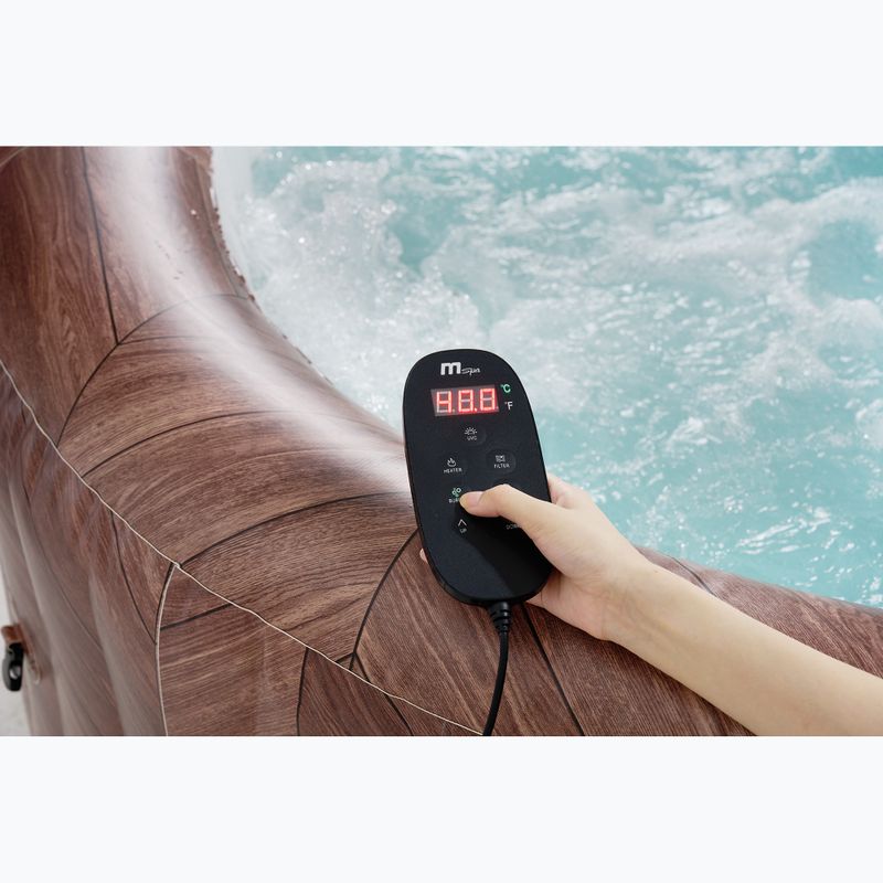 Hydromassage pool 6-person MSpa Comfort Fermo wood grain 21